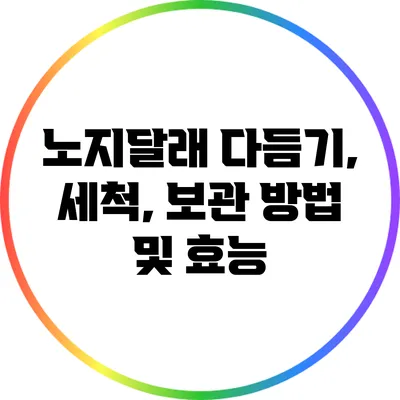 노지달래: 다듬기, 세척, 보관 방법 및 효능